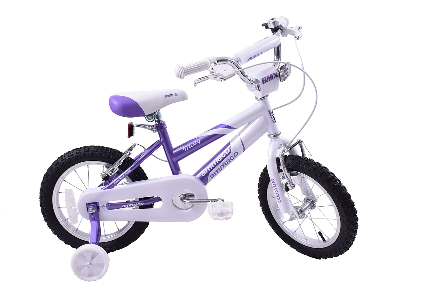 Ammaco Misty Girls 14" Wheel Kids BMX Bike & Training Stabilisers