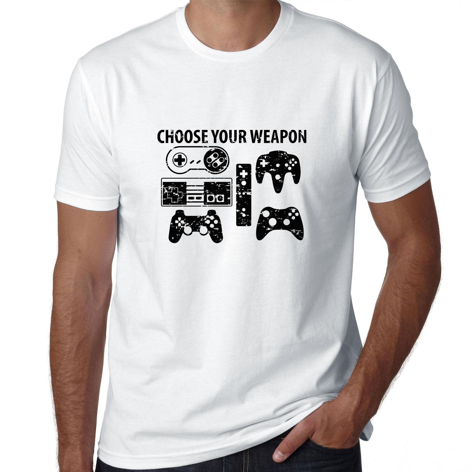 Choose Your Weapon Video Gamer Controller Graphic T Shirt
