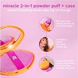 REAL Miracle 2-in-1 Powder Puff + Travel Case Dual-Sided view 4