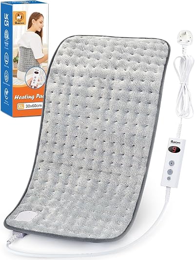Mia&Coco Electric Heating Pad 30x60cm Back Neck Shoulders 10 Levels