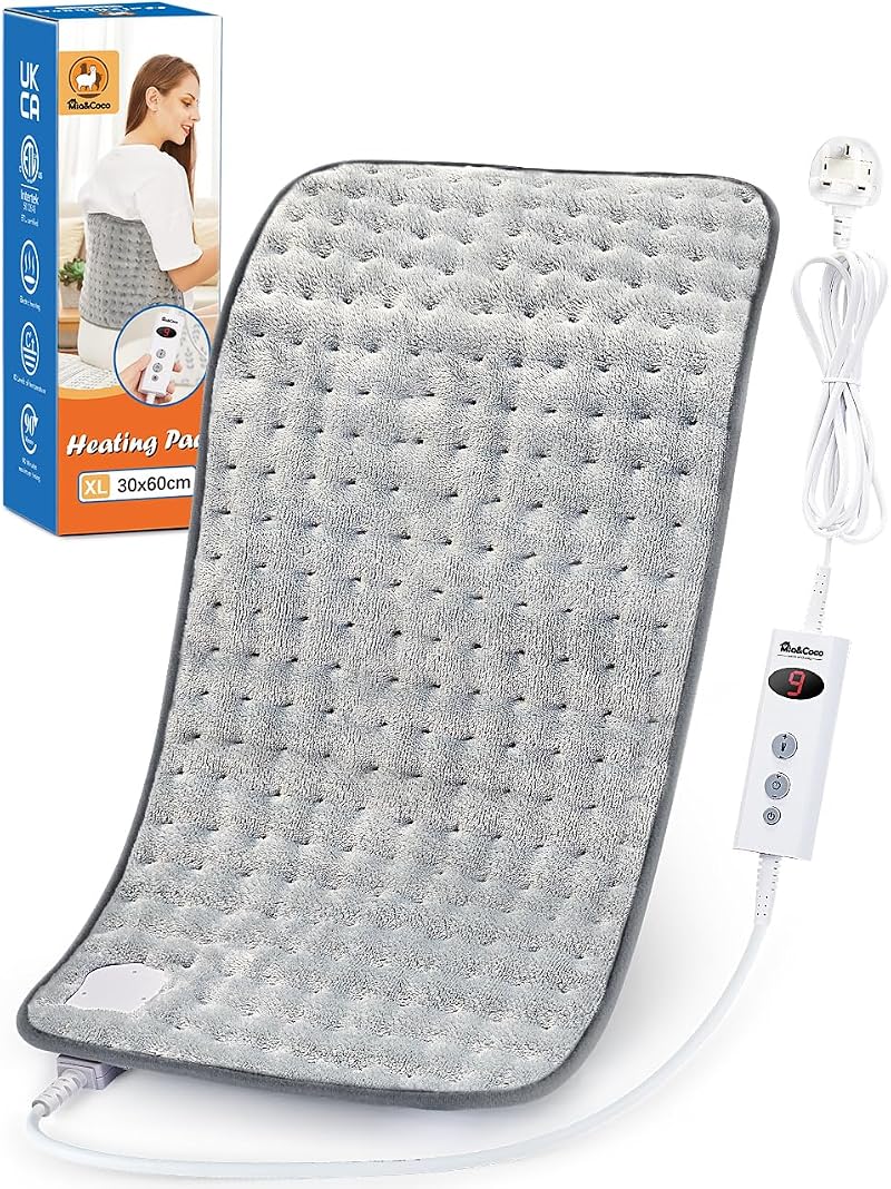 Mia&Coco Electric Heating Pad 30x60cm Back Neck Shoulders 10 Levels