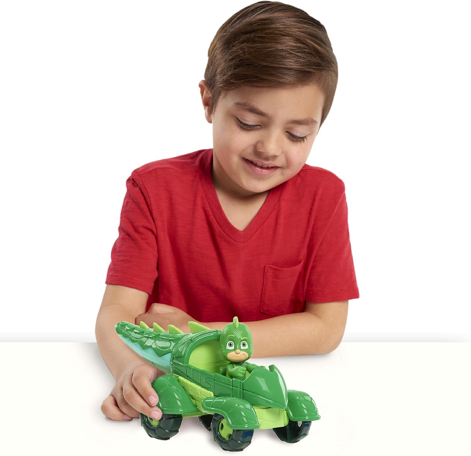 PJ Masks Gekko & Gekko Mobile, 2-Piece Articulated Action Figure and Vehicle Set, Green, by Just Play - Image 3