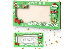 KATHFLY Wooden Christmas Money Holder for Cash Gift Christmas Greeting Card Box Cash Envelope Wallet Xmas Decorations Gifts for kids friends family Winter Holiday Party Favors(Decoration Sign)
