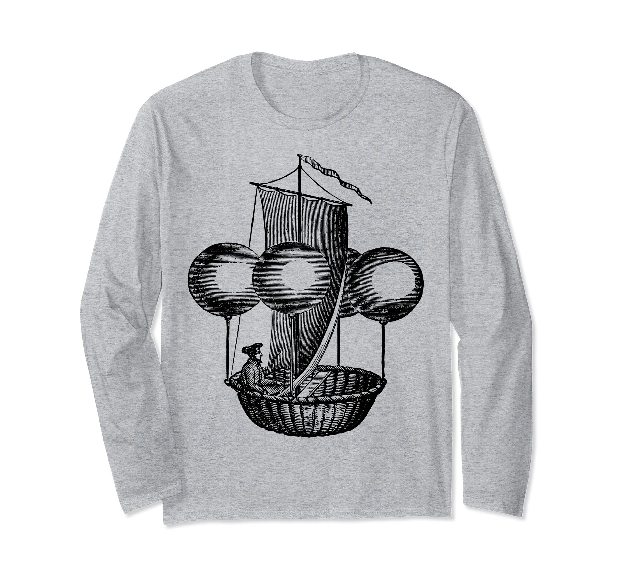 Steampunk Hot Air Balloon Long Sleeve T-Shirt