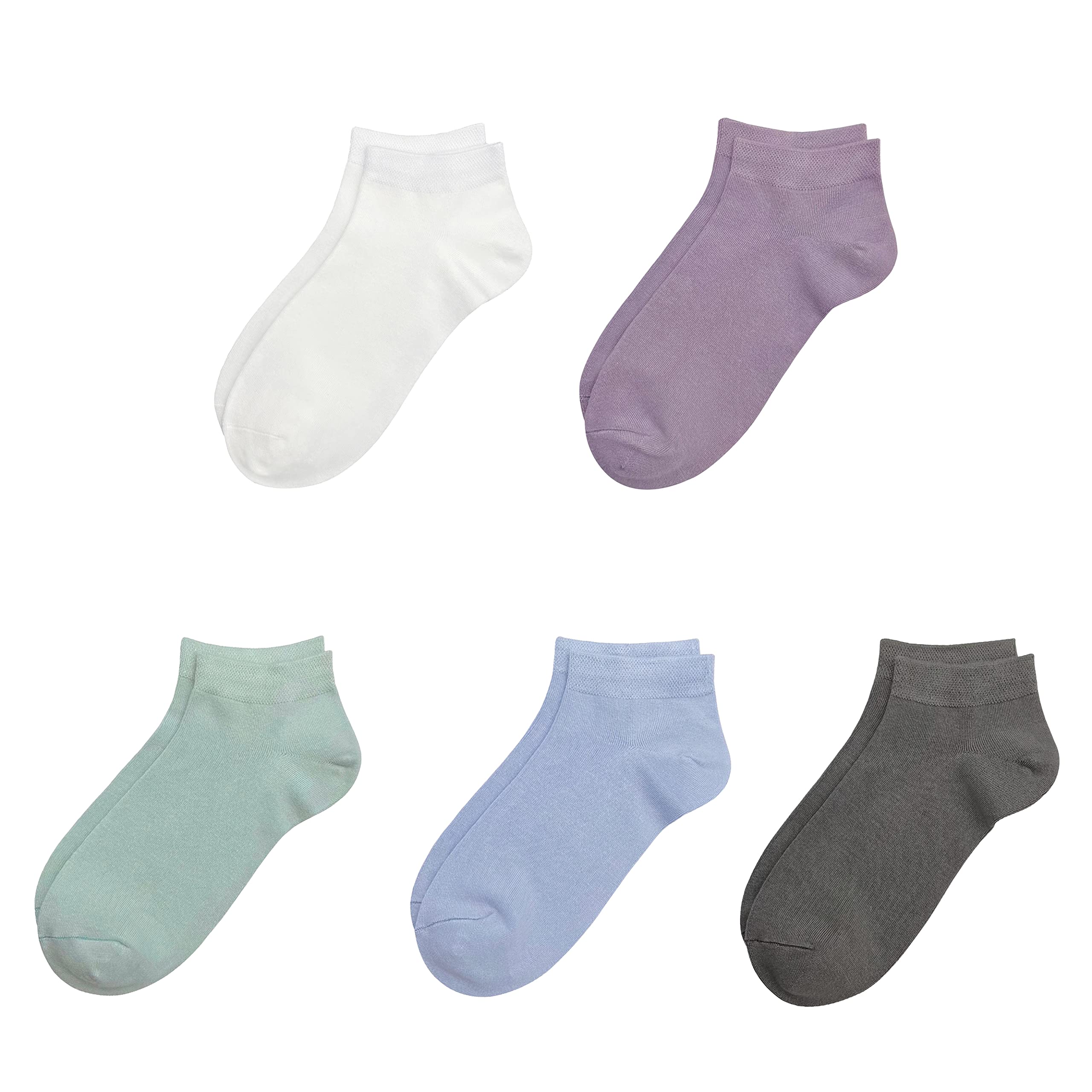 Photo 1 of SERISIMPLE Viscose Bamboo School Socks Ankle Super Soft Kids Socks Stretch Cuffs Athletic Socks Odor Resistant Anti-odor 5 Pairs (Small, Assorted)