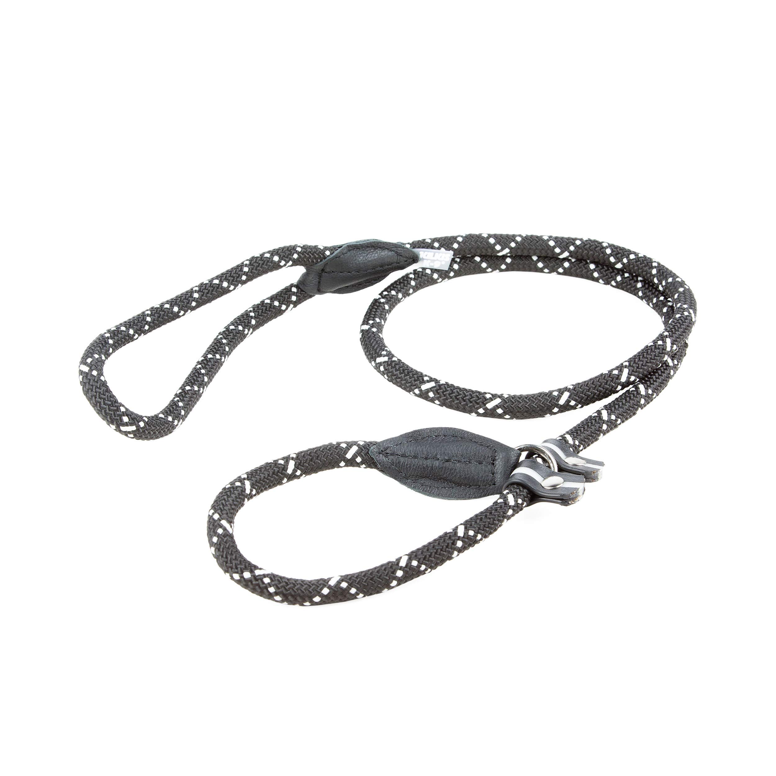 IDC Retriever Leash with Training Collar, 12 mm x 1,2 m, Fluorescent Black