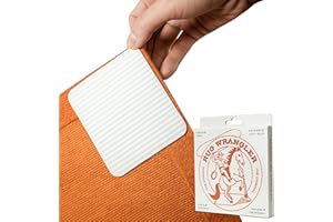 TOPHAT TECHNOLOGIES Rug Wrangler Rug Tape Grip – Non-Slip Rug Pads for Hardwood Floors (4-Pack) Rug Tape with No Damage or Residue, Carpet Corner Holders, Anti-Slip Rug Grips, Vacuum Tech Double Sided Rug Pad