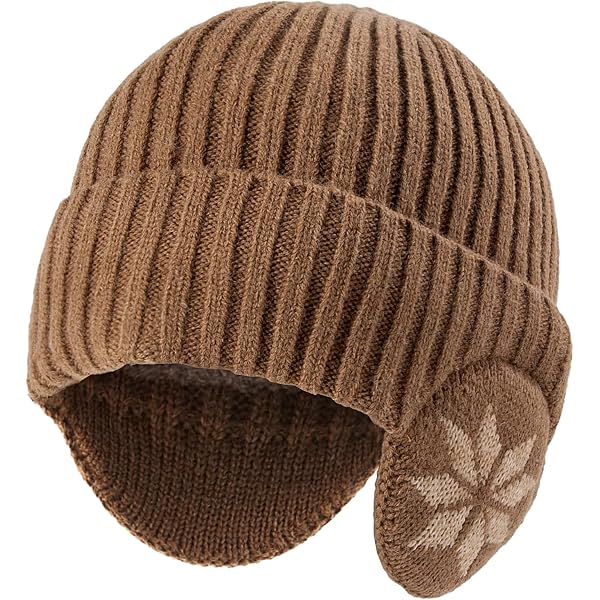Amazon.com: Giegxin 2 Pcs Hats with Ear Flaps Winter Knit 