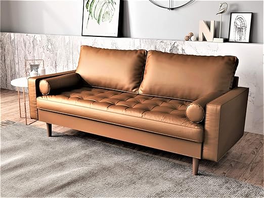 Amazon Com Container Furniture Direct Orion Mid Century Modern Pu