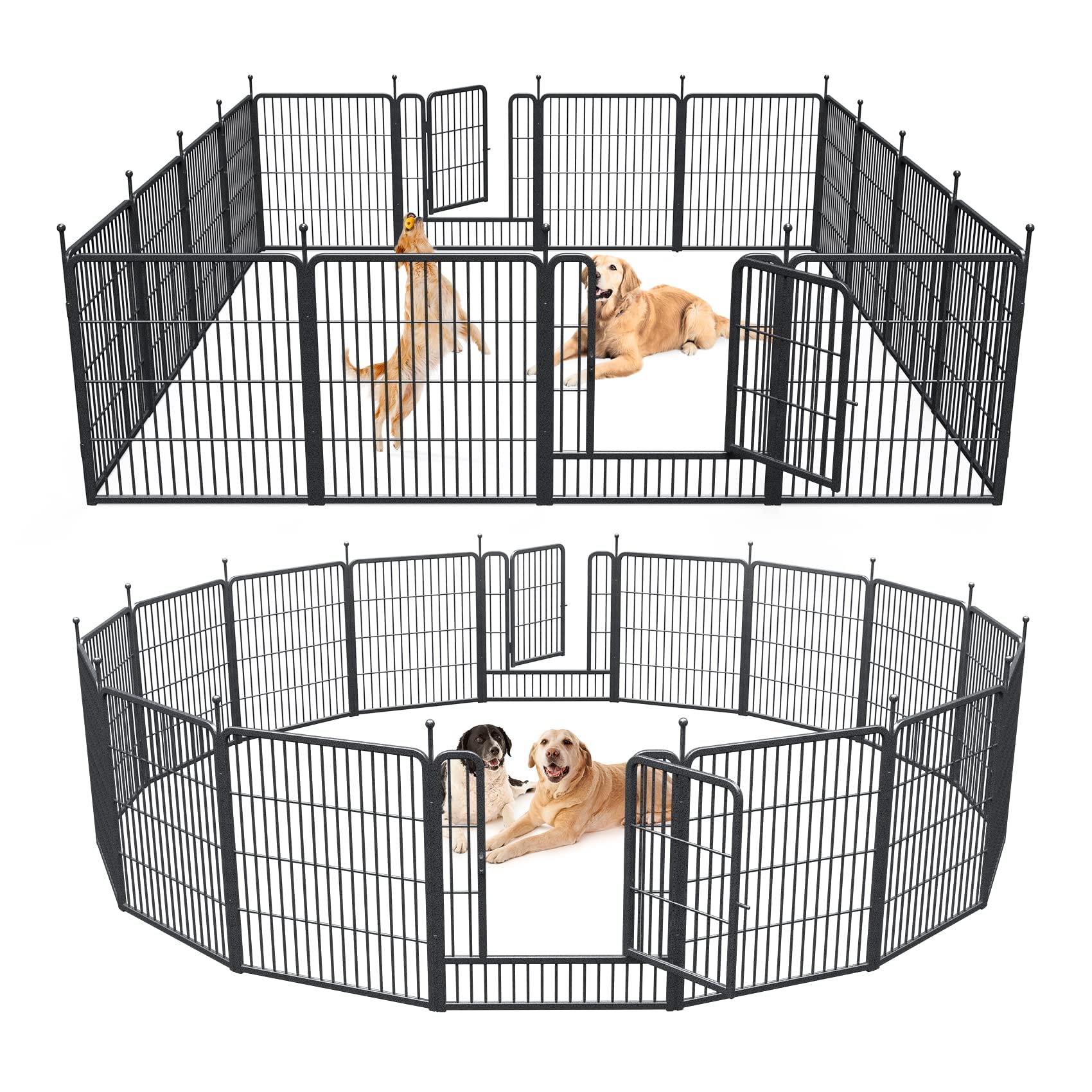 Photo inspiration: Musen Dog Playpen Indoor Outdoor 16 Panels Dog Pen 32 Photo Inspiration