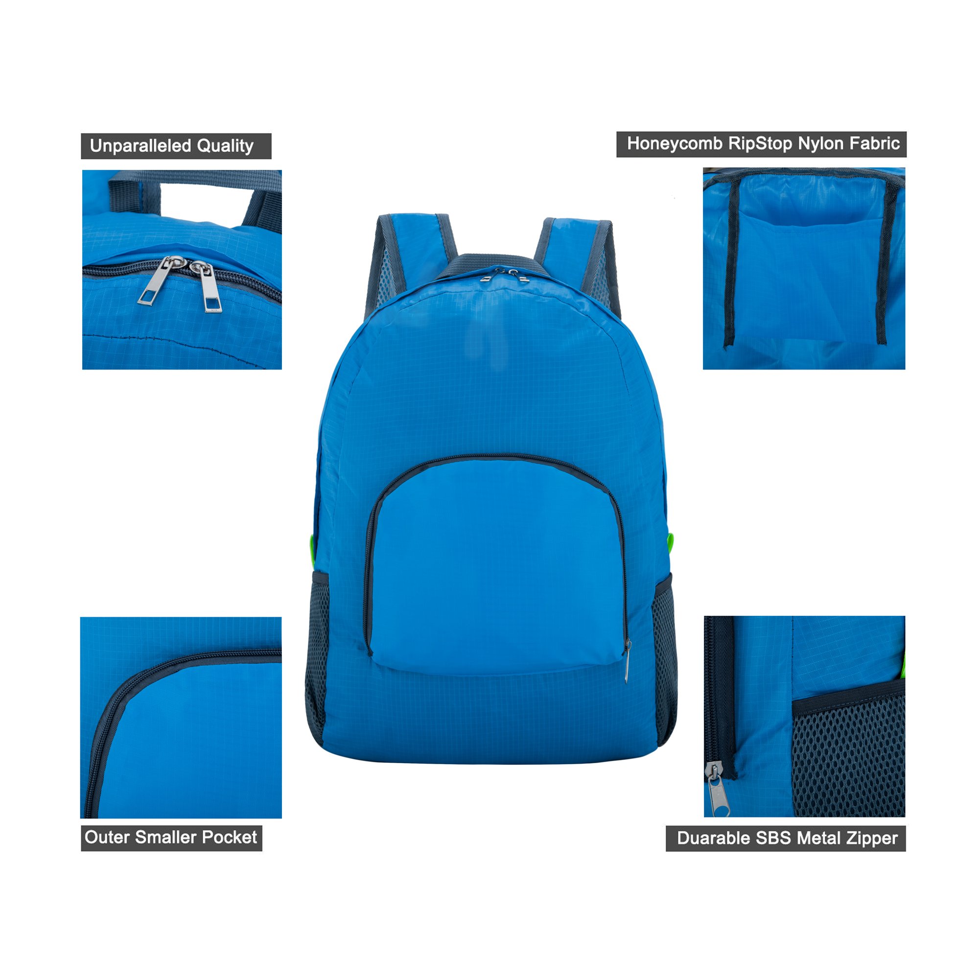 Travel Backpack, Foldable & ultralight Water Resistant Packable Backpack Hiking Daypack