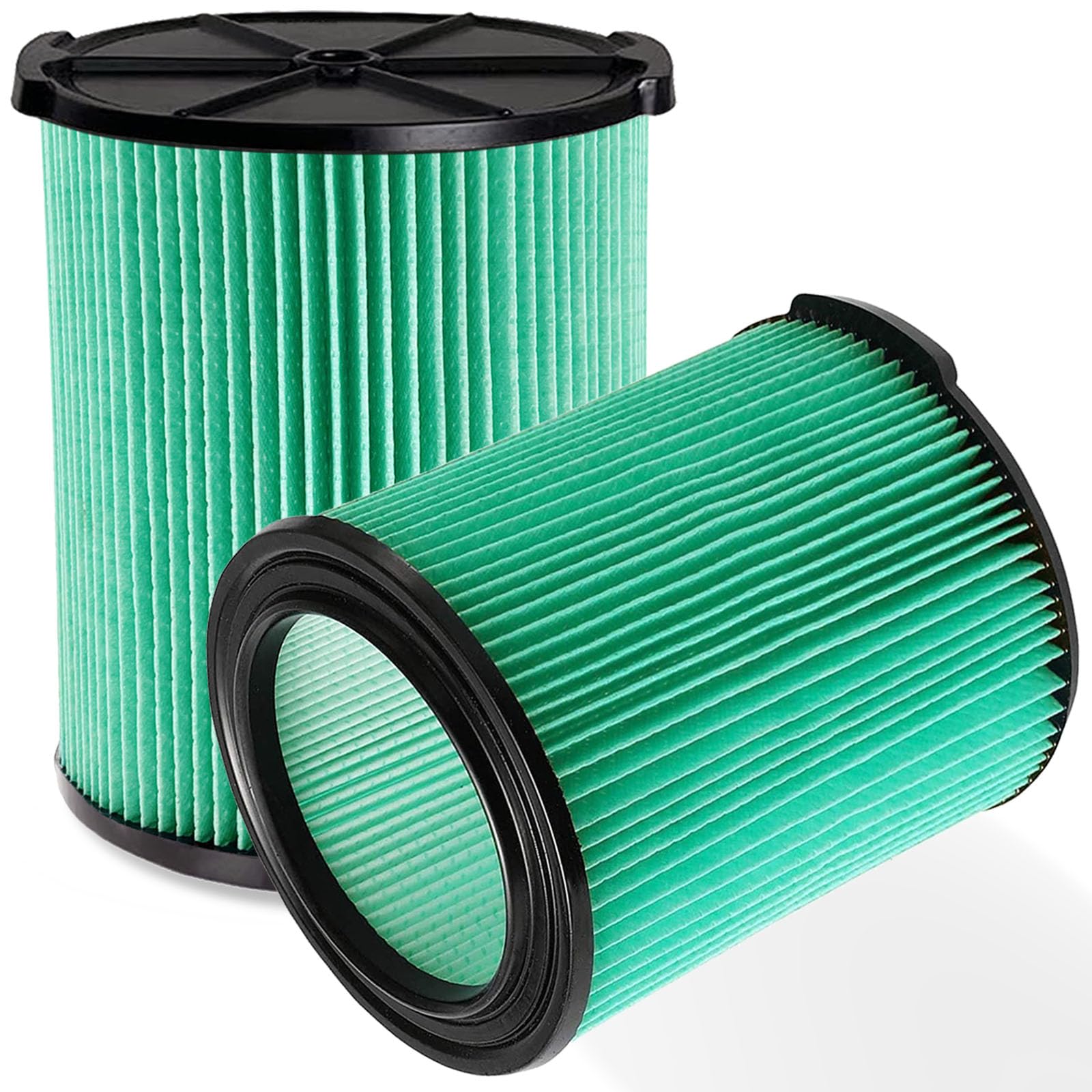 Photo 1 of 2 Pack VF6000 Filter for Ridgid 5-20 Gallon Wet Dry Vacuums WD5500 WD0671 WD6425 WD7000 WD1280 WD1851 WD1680 WD1956 RV2400A 1400RV RV2600B