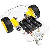 DIYables 2WD Smart Robot Car Chassis Kit, Pre-Assembled | Dual DC Motor with Encoder for Arduino ESP32 Raspberry Pi RC Robot
