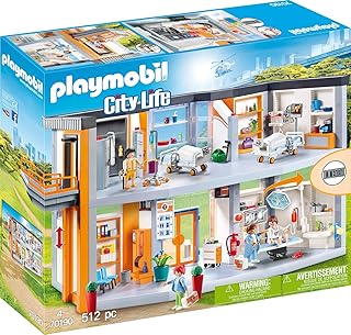 PLAYMOBIL City Life 70190 Großes Krankenhaus mit Einrichtung, Ab 4 Jahren
