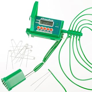 Ultranatura Bewässerungsanlage, automatisch und einfach per LCD-Anzeige zu bedienen / automatische Bewässerung für bis zu 10 Zimmerpflanzen mit Wasserpumpe, ideal als Urlaubsbewässerungssystem