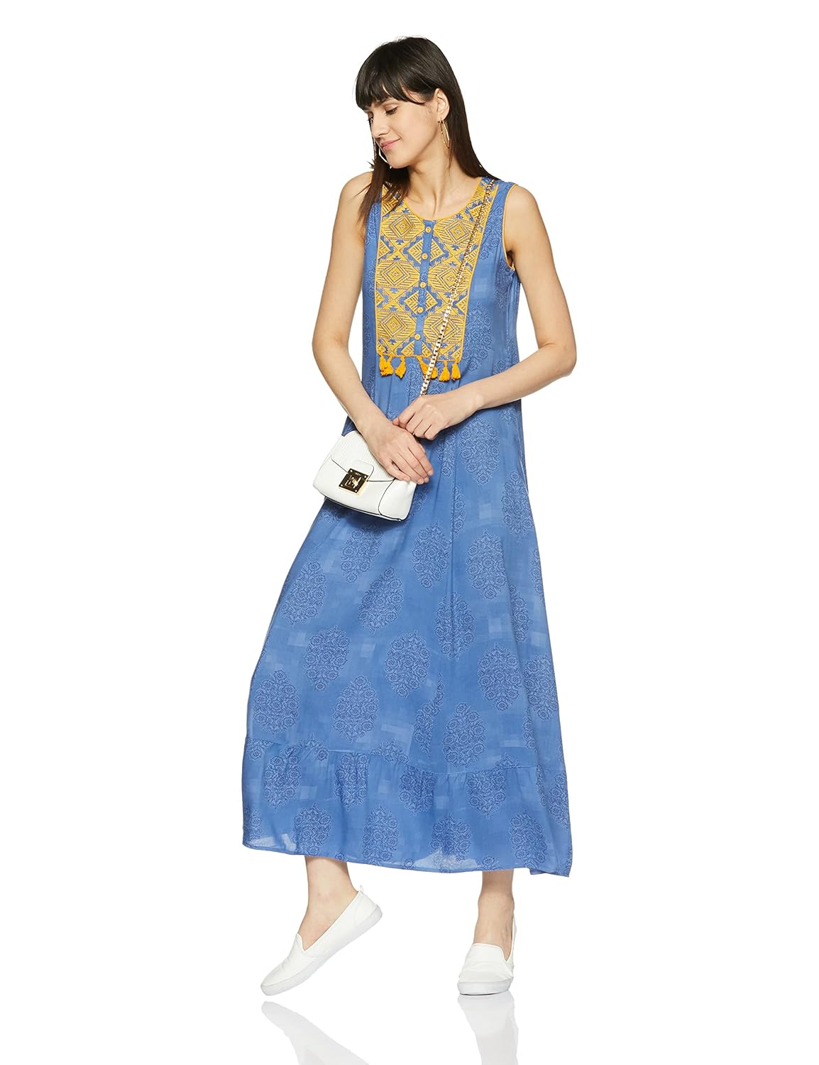 akkriti by pantaloons women's a-line maxi dress