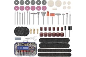 HARDELL Rotary Tool Accessories, 227pcs Power Rotary Tool Accessories Kit, 1/8"(3.2mm) Diameter Shanks, Universal Fitment for Easy Cutting, Polishing, Sanding, Carving, Grinding, Engraving