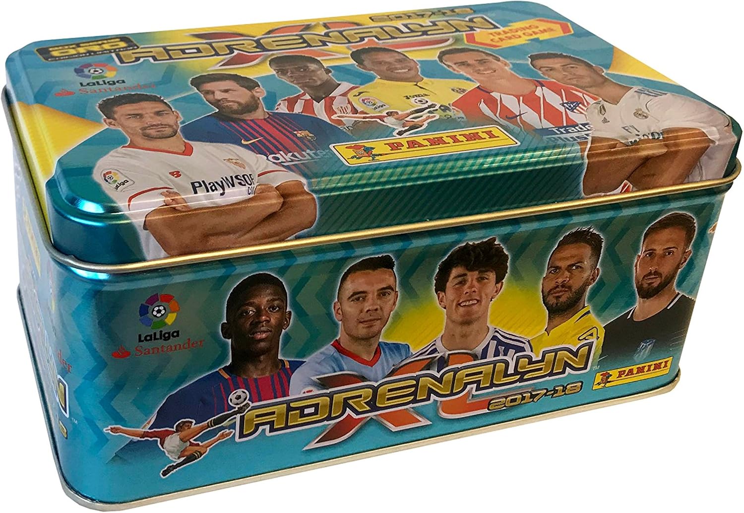 La Liga Santander- Tin Box Adrenalina (Panini 003506TINE): Amazon.es: Juguetes y juegos