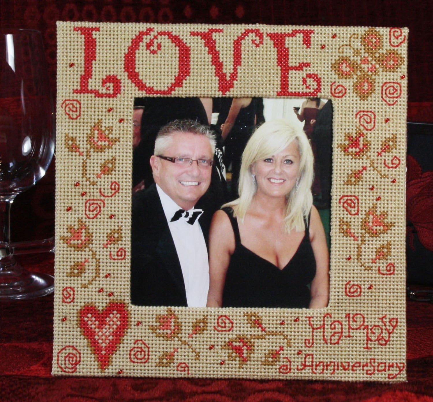 Framecraft Happy Anniversary Stitch A Frame