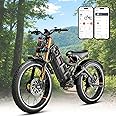 eAhora Romeo Pro 3 [2025 Latest] 50 Mph Electric Bike for Adults, 5000W Dual Motor Ebike, 60V 80Ah 250 Miles Long Range Electric Bike, 26”*4.0 Fat Tire Air Full Suspension Off-Road E-Bike, UL2849