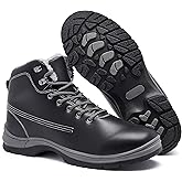 YINGCSM Men's Winter Warm Snow Boots Fur Lined Anti Slip Shoes Fashion Lightweight Water Resistant Non-slip Outdoor Work Ankle Boot