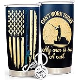 Fishing Gift for Men - Father's Day, Birthday, Christmas Tumbler for Dad, Husband, Boyfriend - Funny 20Oz Coffee Mug for Fisherman