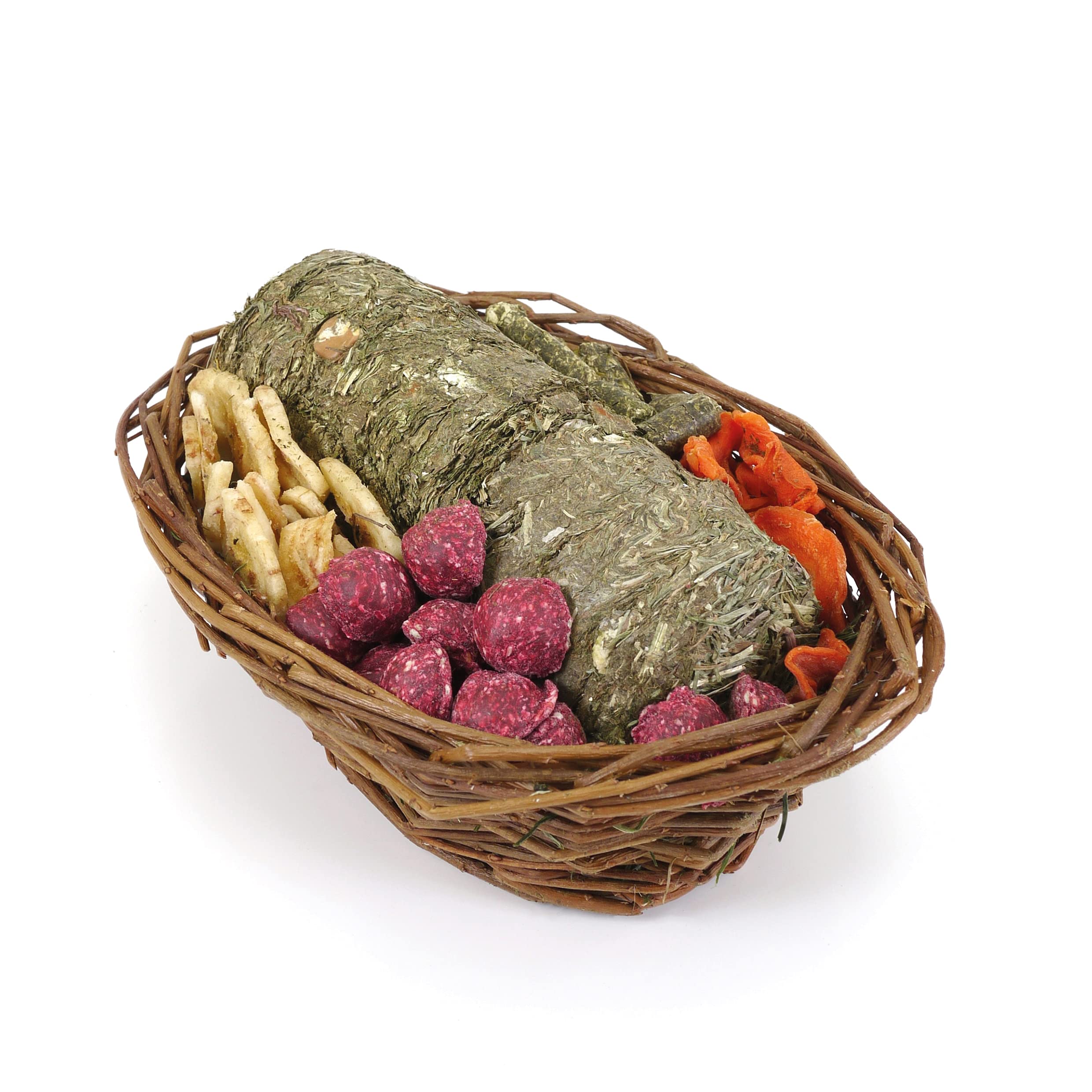 Rosewood Naturals Willow Treat Basket, Small Animal Treat and Gnaw for Rabbits and Guinea Pigs, New and Improved