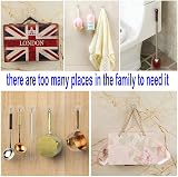 Jiaweixiang 12 Pack Heavy Duty Sticky Hooks 33lb Max Transparent Self Adhesive view 3