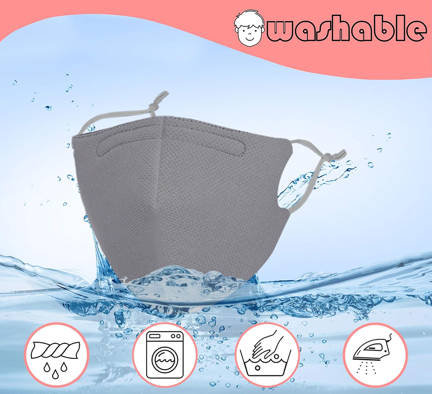 Gyothrig 4 Pack Summer Sports Face Mask with Nose Wire for Adult & Kids Breathable Reusable Washable : Sports & Outdoors