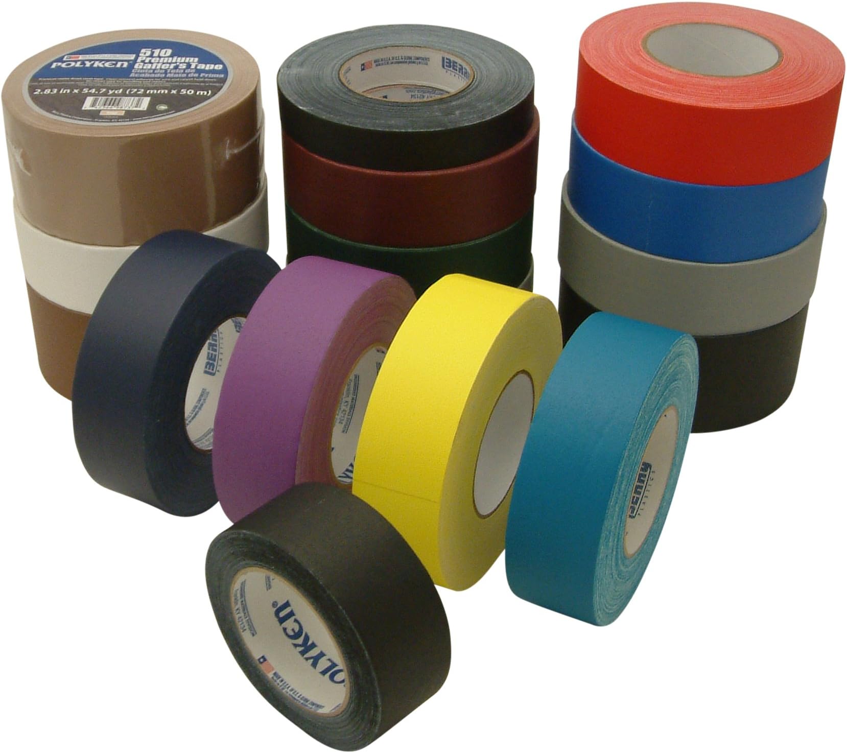 Polyken 510 Premium Grade Gaffers Tape: 2 in. x 55 yds. (Red) *shrink-wrapped/branded