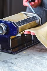 KitchenCraft World of Flavours Pasta Maker Manual 9 Thickness Cutter Blue view 2