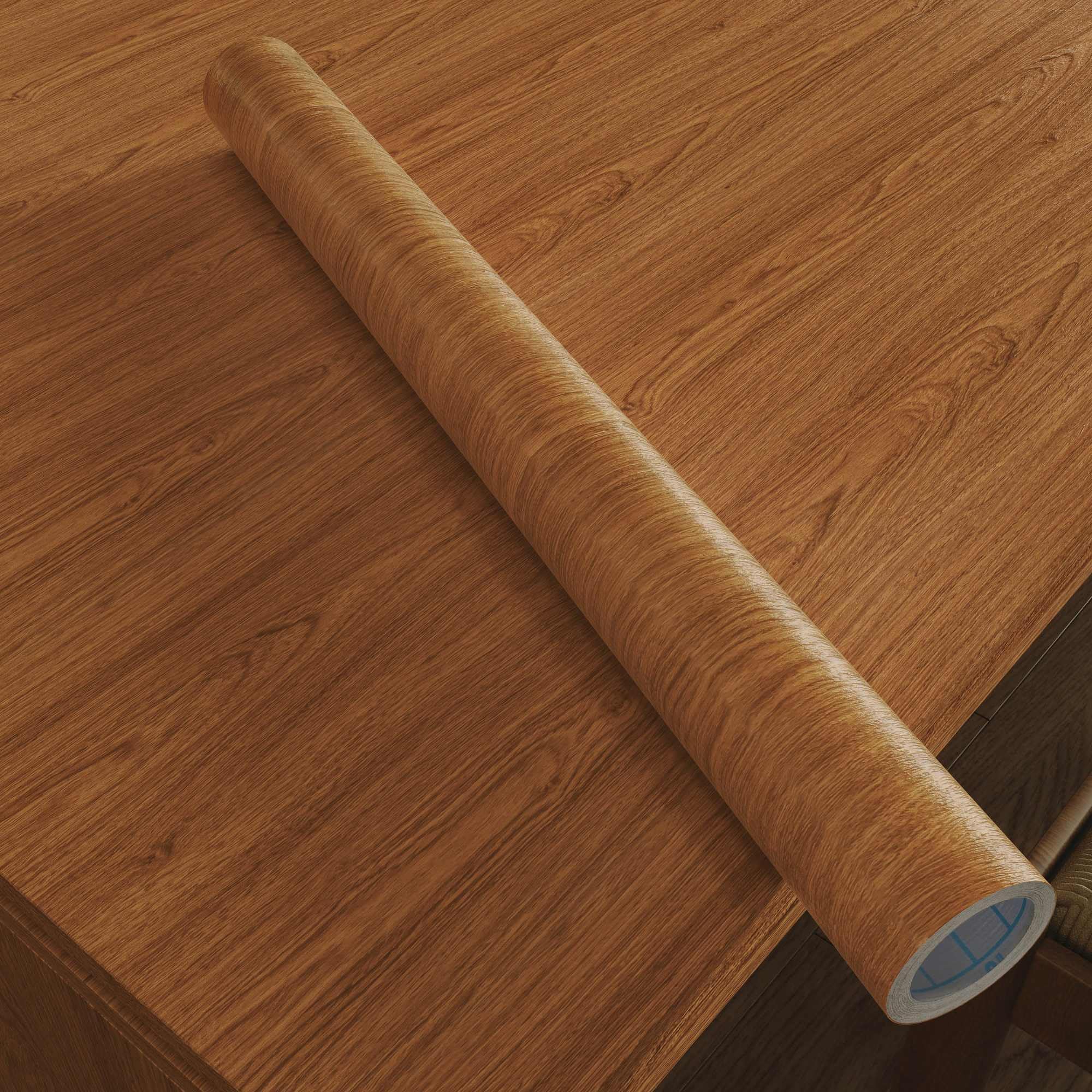 Photo 1 of Wood Walnut Conntact Paper Peel and Stick - Brown Wooden Grain Vinyl Wrap Wallpaper Roll - Self Adhesive Kitchen Countertop Waterproof Wall Paper - Removable Cabinet Wall Covering 17.71''x118''