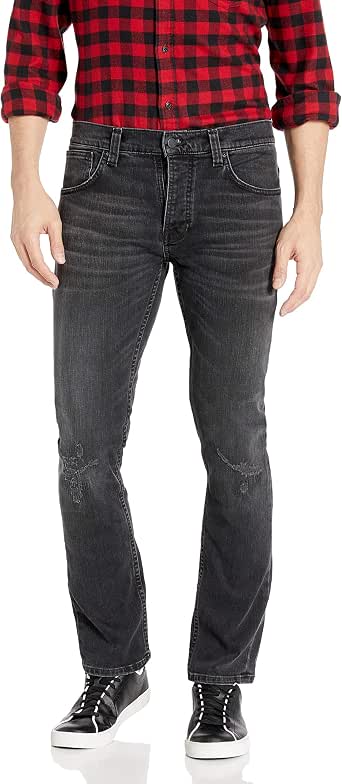 nudie jeans waxed black