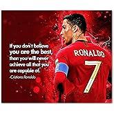 AMERICAN LUXURY GIFTS Athlete-Inspired Inspirational Quote Wall Art – 10x8 inches Unframed Motivational Print for Gym, Office, Locker Room, or Bedroom