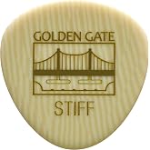 Golden Gate Guitar Picks (MP-321), Ivoroid, Rounded Triangle - Stiff | Durable, For Acoustic, Electric, and Bass Guitars