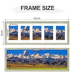 Vittanly 8x24 Collage Picture Frame, Displays 5Pcs