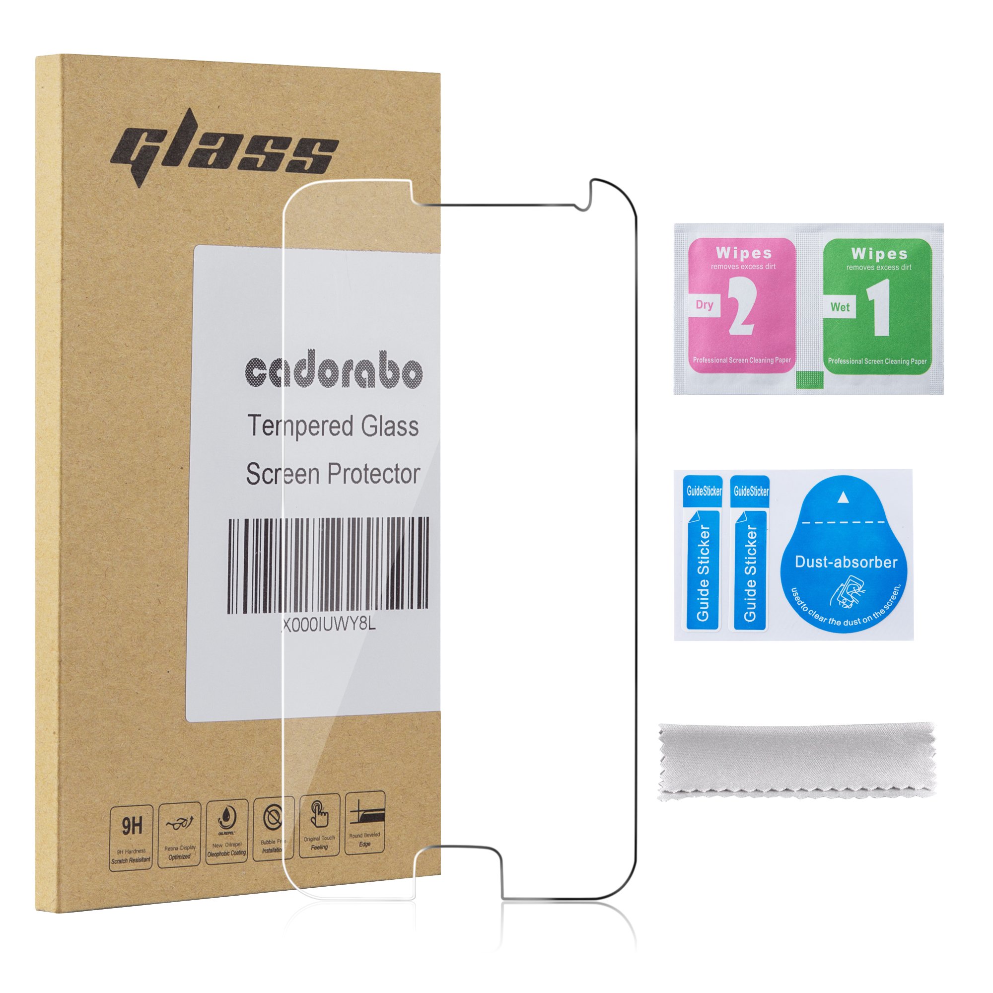 cadorabo Tempered Glass compatible with Samsung Galaxy CORE PRIME in HIGH TRANSPARENCY - Screen Protection 3D Touch compatible with 9H Hardness - Bulletproof Display Saver