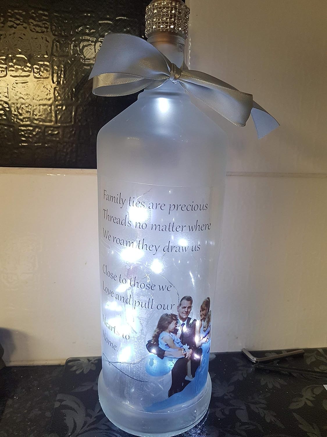 Personalised light up photo/word bottle Amazon.co.uk Handmade