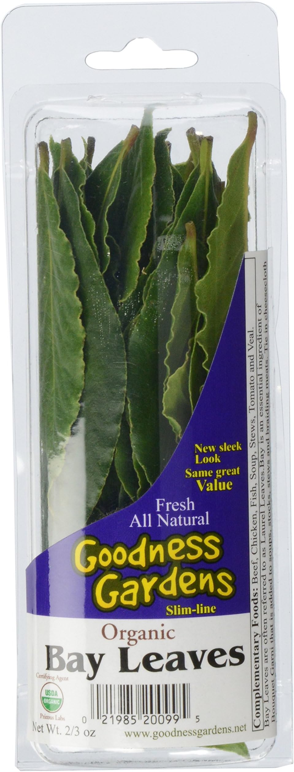 Goodness Gardens Organic Bay Leaves, 0.66 oz Clamshell