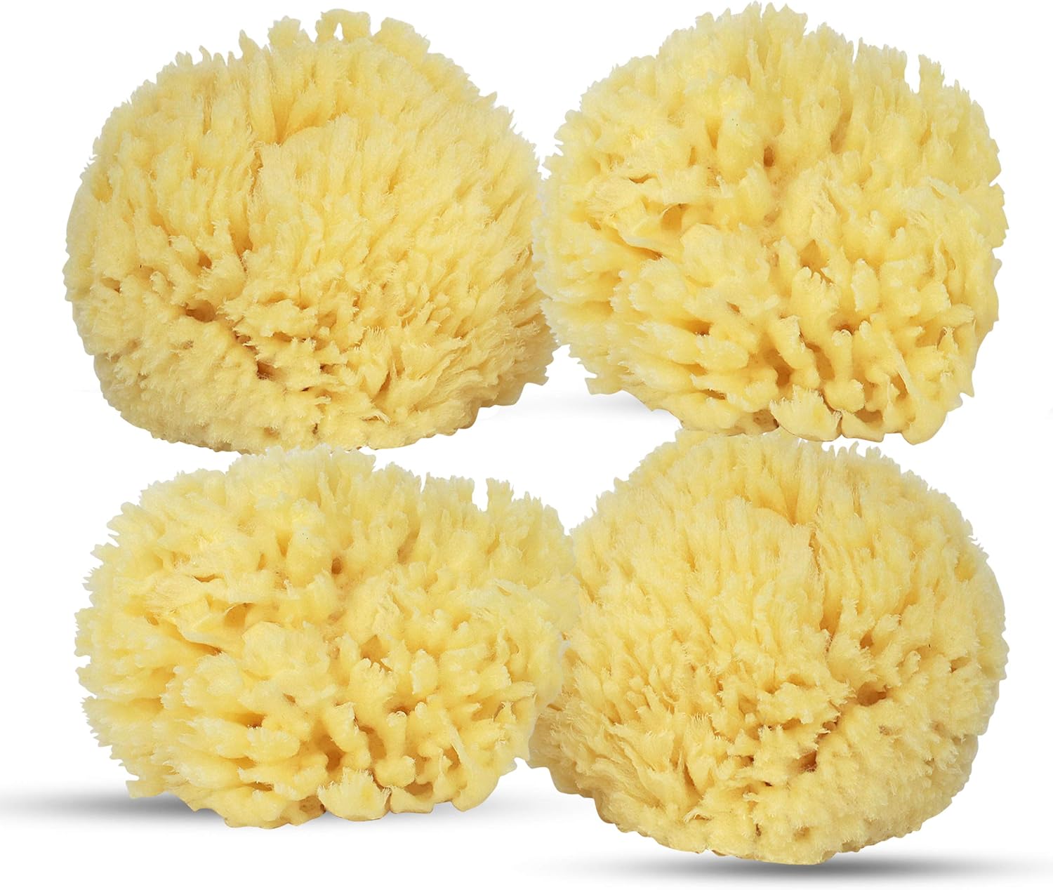BABY BUDDY Ultra Soft Premium Sea Wool Sponge, 4in, Brown, 4 Pack, 4 count (Pack of 1) - Image 4