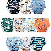 Cogindss Xmrlvn Baby Potty Training Underwear, Cotton Toddler Training Pants for Boys and Girls 2-3 T, 10 Pack, S, Red