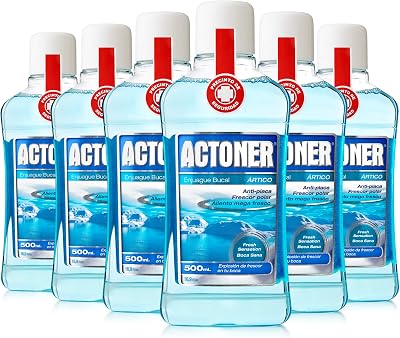 Actoner Enjuague bucal Líquido actoner artico 500ml. Pack de 6 unidades.