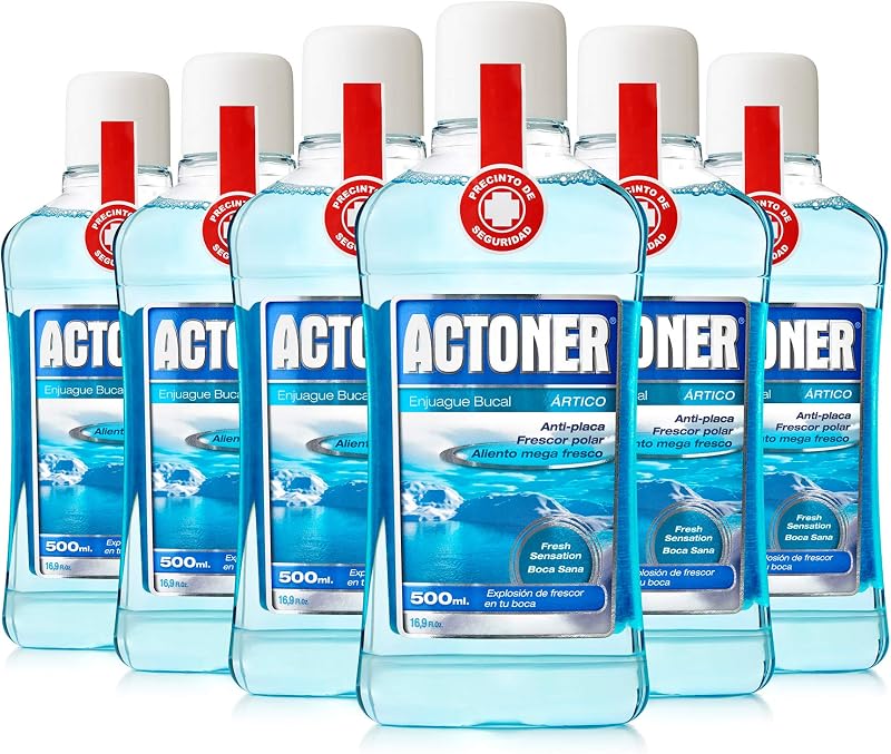 Actoner Enjuague bucal Líquido actoner artico 500ml. Pack de 6 unidades.