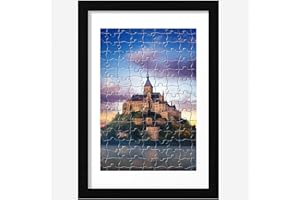 eletecpro 13x19 Picture Frame for Rectangle Puzzles and Poster, Two-color Mat without openings to Display Any Photos Smaller than the Mat Desirable Decorations for Living Room