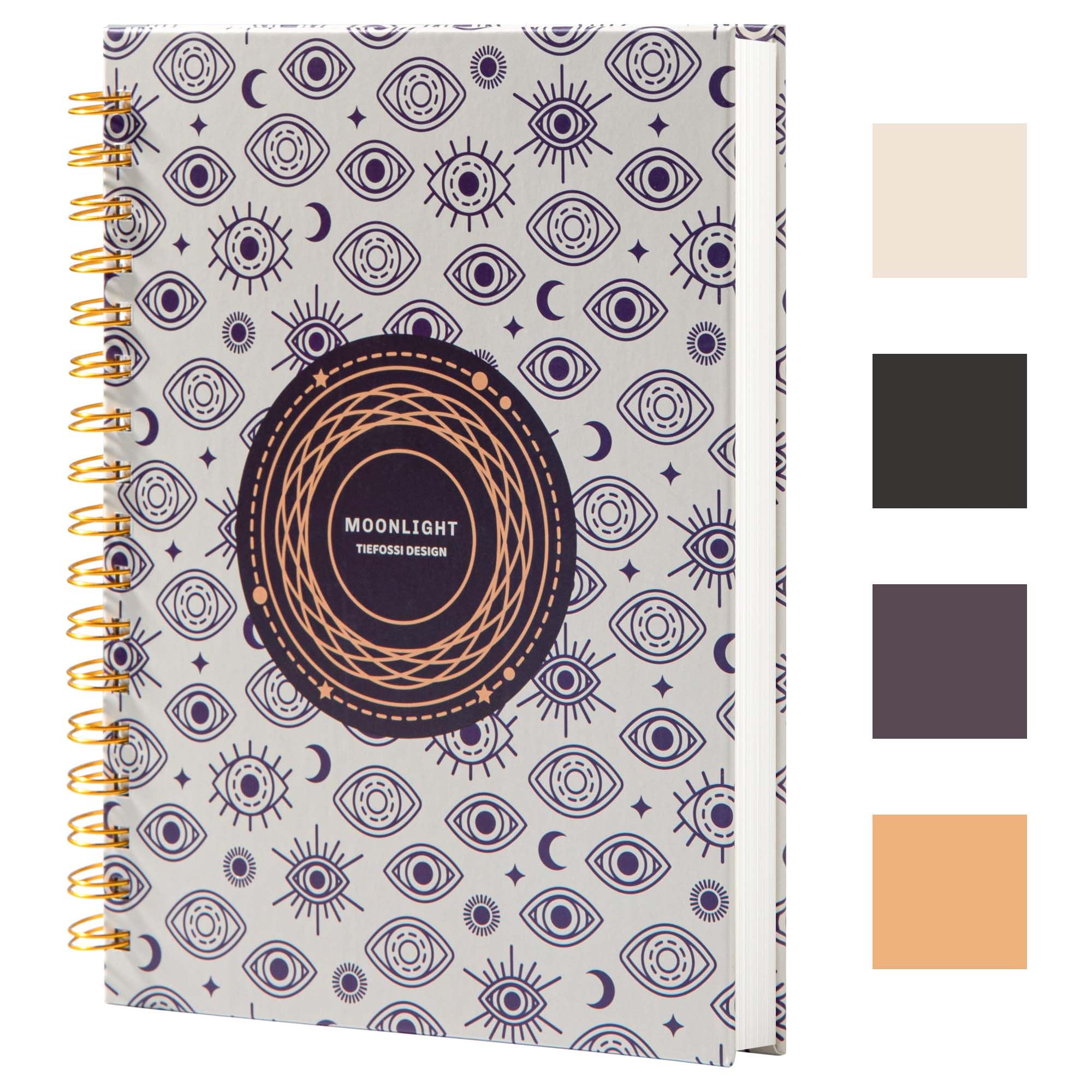TIEFOSSI Spiral Notebook Journal - College Ruled/Line Spiral Diary 237 x 178 mm - College Rule - Office Journal - B5 Letter Notebook for Work Study - 100gsm Thick Paper 200 Pages