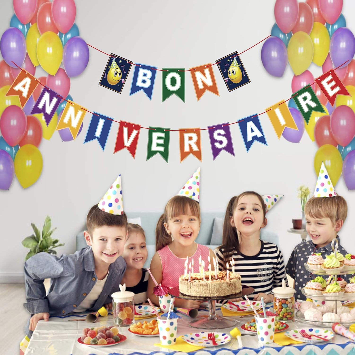 Anneweidinger Com Decoration Anniversaire Ballon Joyeux Anniversaire Decoration Fete Banniere 18 30 40 50 60 Ans Baudruche Guirlande Ballons Deco Kit Anniversaire Pour Fille Garcon Happy Birthday Adultes Et Enfants Guirlandes Cotillons Et Confettis