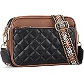 FALAN MULE Small Crossbody Bags for Women Pu Leather Triple Zip Cell Phone Handbag with Adjustable Shoulder Strap