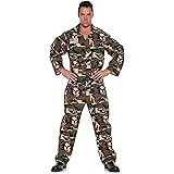 Underwraps Men's Plus-Size Army Jumpsuit