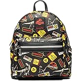 Loungefly Jurassic Park Warning Signs Mini Backpack - Entertainment Earth Exclusive