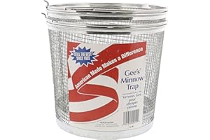 6 Pack Gee's Galvanized Fishing Minnow Bait Traps #G-40 BULK